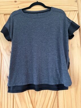 C9 by Champion Heather Charcoal Layered Short-Sleeve Tee